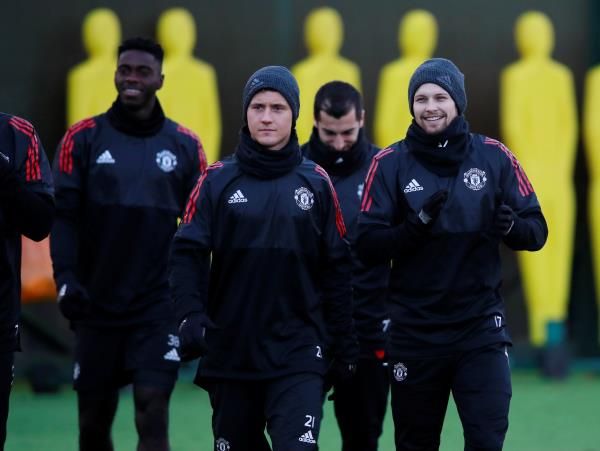 لاعبو مانشستر يونايتد