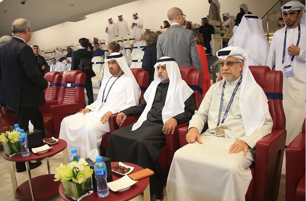 سلمان بن إبراهيم خلال متابعته مباريات البطولة