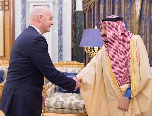 الملك سلمان بن عبدالعزيز آل سعود و انفانتينو