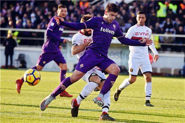 جانب من مباراة فيورنتينا وجنوى