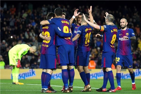 لاعبو برشلونة