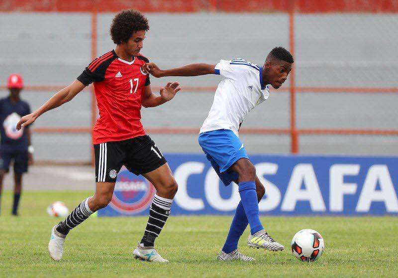 من إحدى مباريات المنتخب في البطولة