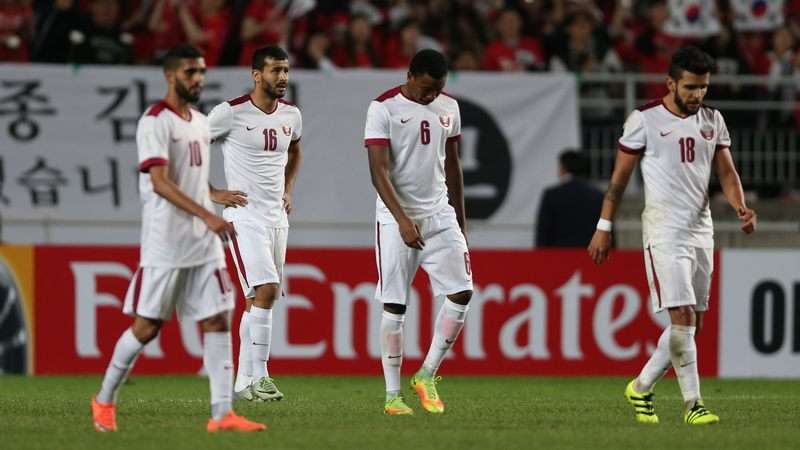 لاعبو المنتخب القطري 