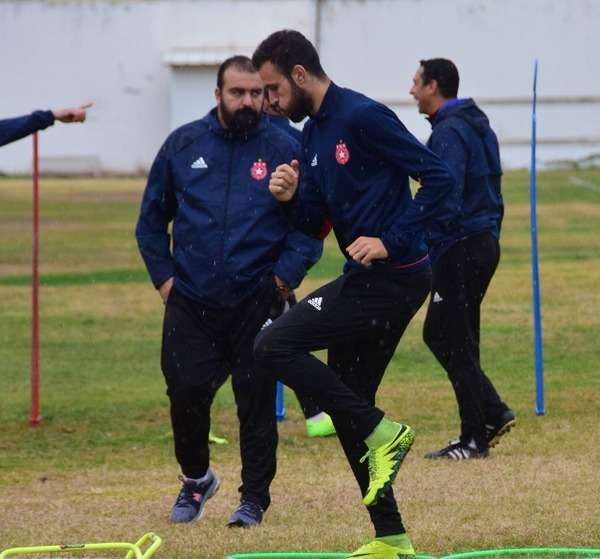 من الحصة التدريبية الأولى التي اشرف عليها هيرالدين مضوي