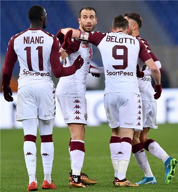 فرحة لاعبو تورينو