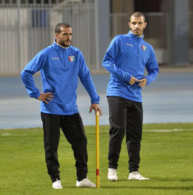  بدر المطوع خلال تدريب اليوم