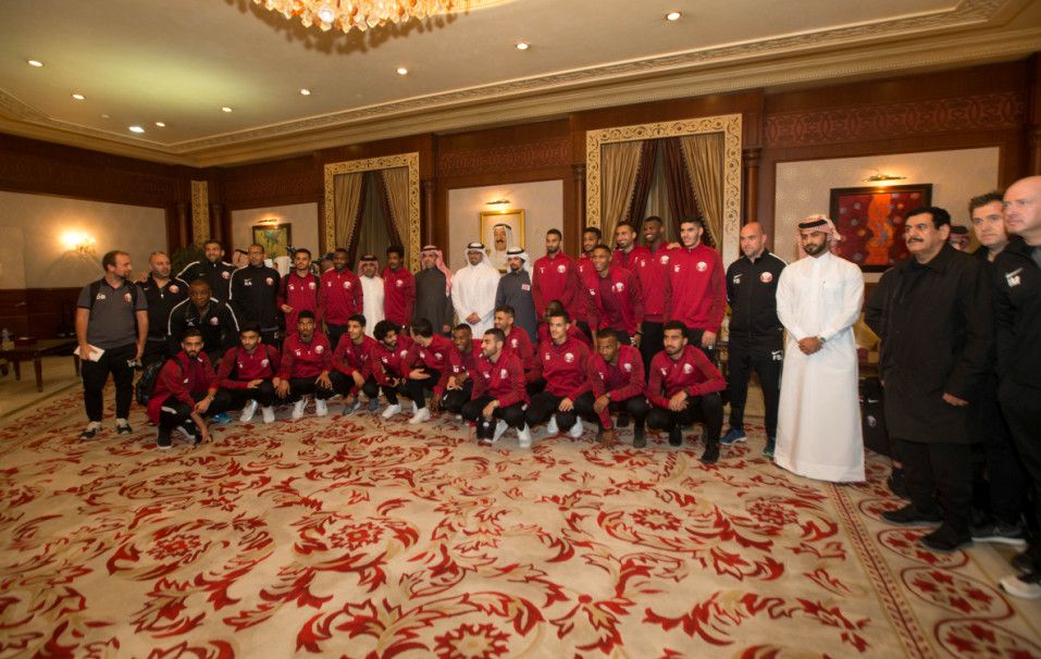 من وصول الوفد القطري