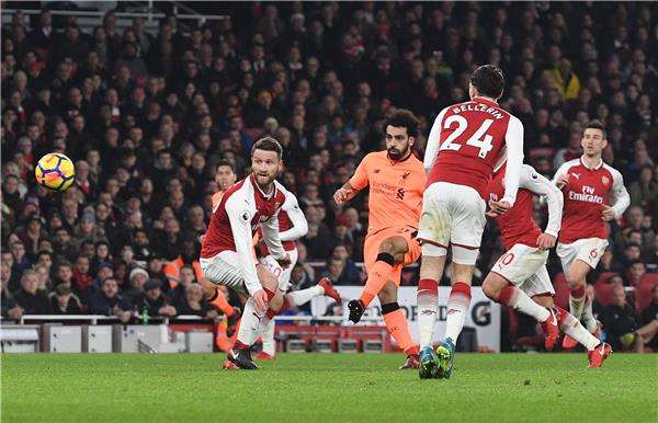 صلاح لحظة تسجيل هدفه