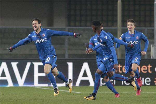 فرحة لاعبي بولونيا