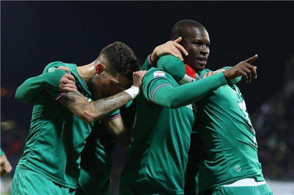 فرحة لاعبي فيورنتينا