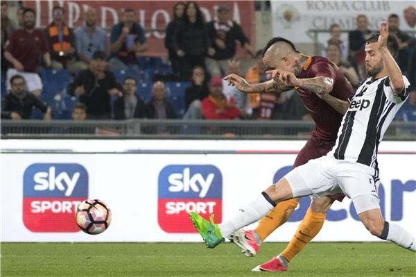 من مباراة سابقة لروما ويوفنتوس