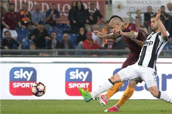 من مباراة سابقة لروما ويوفنتوس