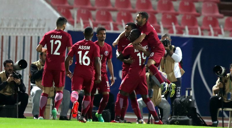 لاعبو منتخب قطر