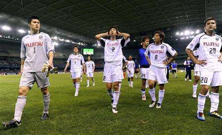 لاعبي كواساكي فرونتال بعد نهاية المباراة