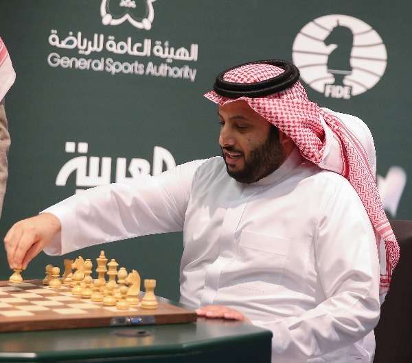 آل الشيخ خلال حفل الافتتاح