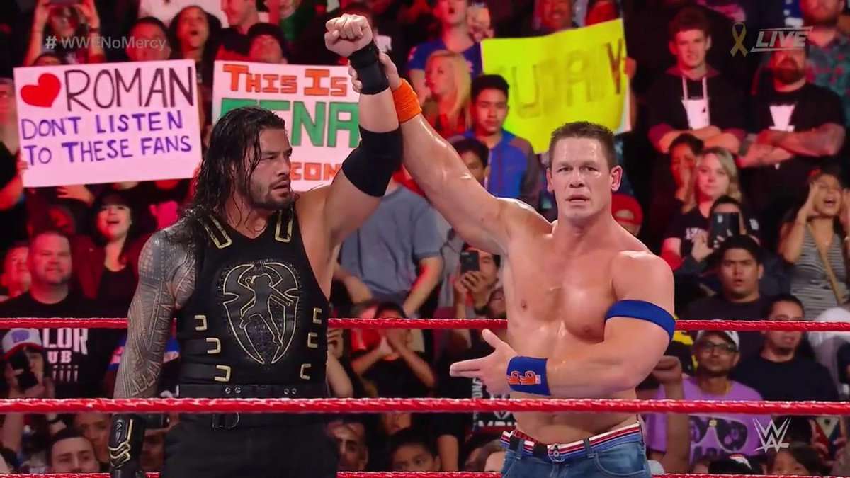 جون سينا مع رومان رينز