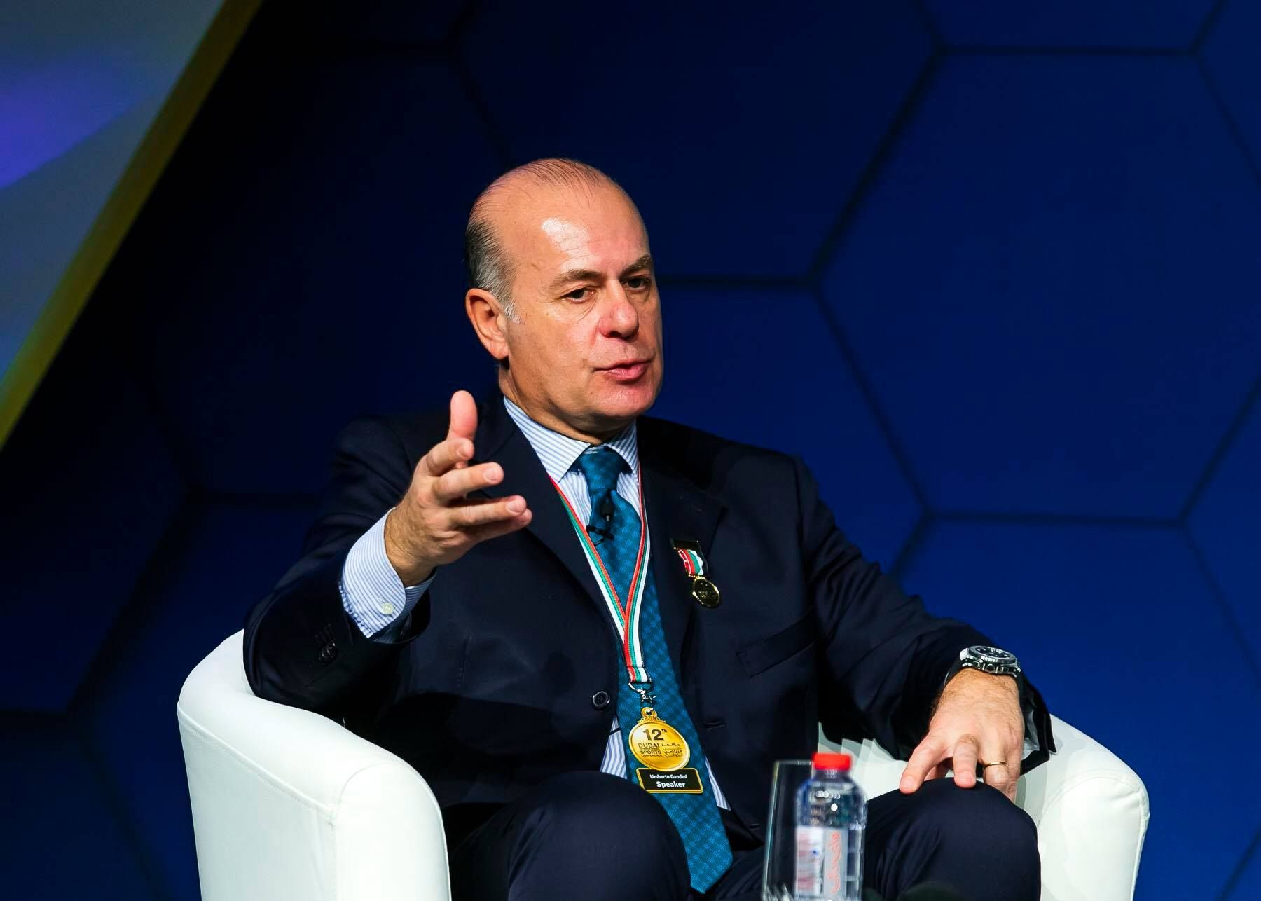 أمبرتو جانديني خلال فعاليات مؤتمر دبي