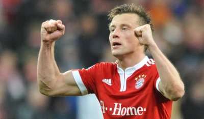 اوليتش وفرحة هدف البايرن الثاني ضد مانشستر يونايتد