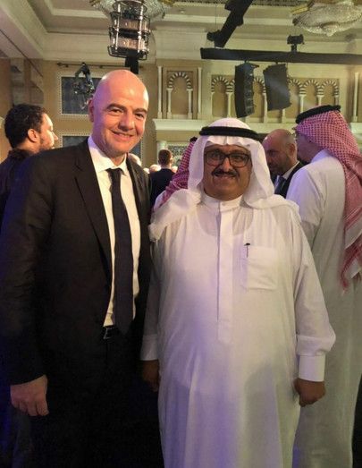 إنفانتينو وخالد الدوسري مؤسس كووورة