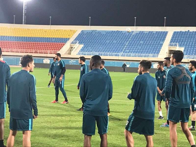 جانب من تدريبات المنتخب الأولمبي