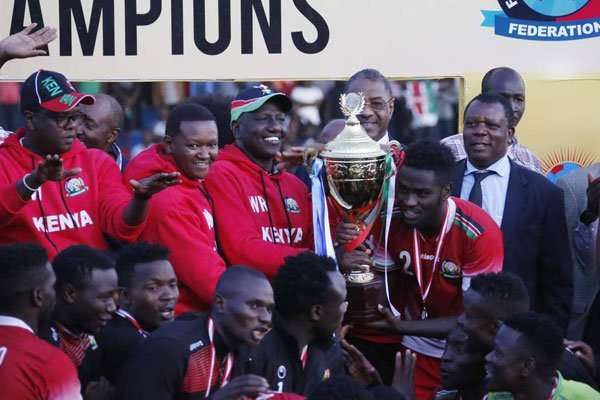 جانب من تتويج كينيا بالبطولة