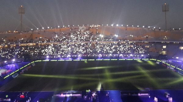 من ملعب برج العرب قبل المباراة