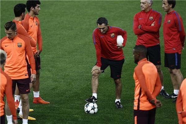 من تدريبات برشلونة - أرشيفية