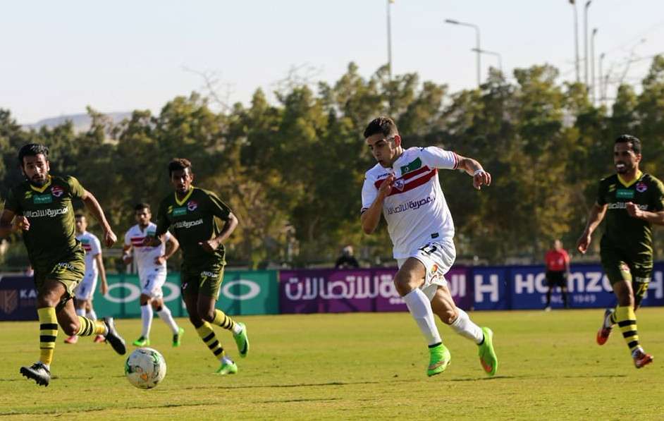 جانب من مباراة الزمالك والأسيوطي