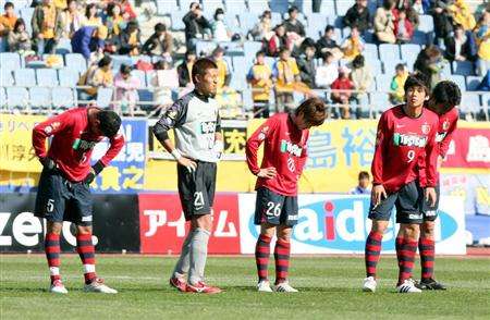 لاعبي كاشيما أنتلرز بعد نهاية المباراة 