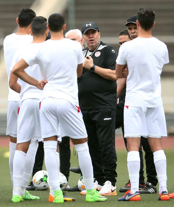 من مران سابق للمنتخب التونسي