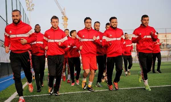 من مران الاولمبي الفلسطيني 