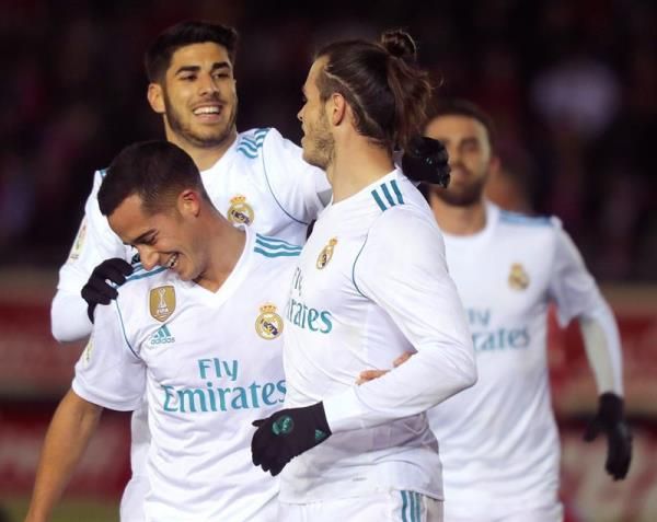 فرحة لاعبي ريال مدريد
