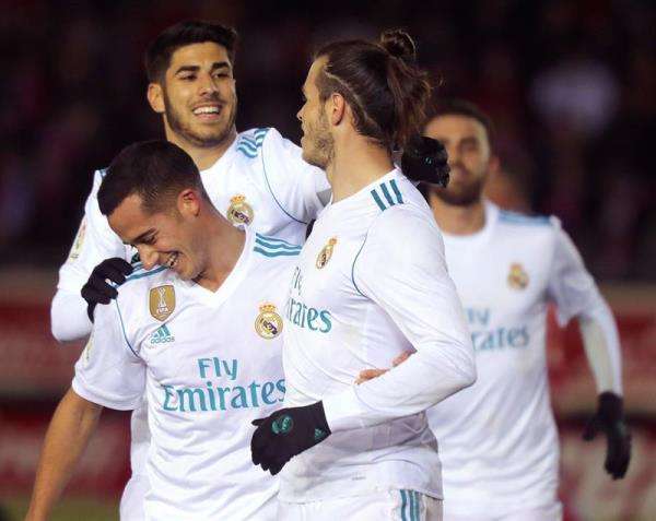 فرحة لاعبي ريال مدريد
