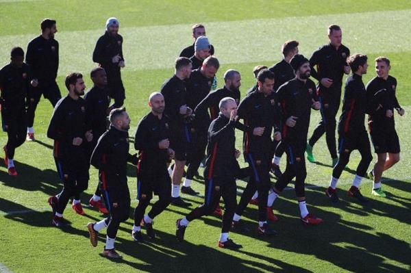 مران برشلونة أمس