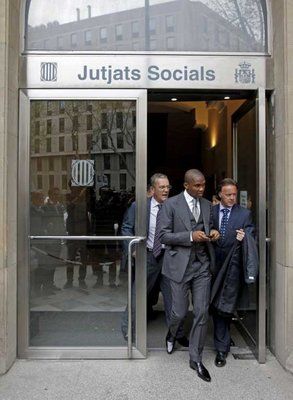 صامويل ايتو في برشلونة يوم 08/04/2010