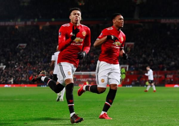 من مباراة مانشستر يونايتد وديربي كاونتي في كأس الاتحاد