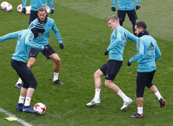جانب من تدريبات ريال مدريد