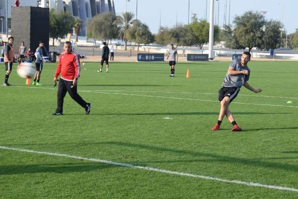 من تدريبات منتخب الأردن اليوم