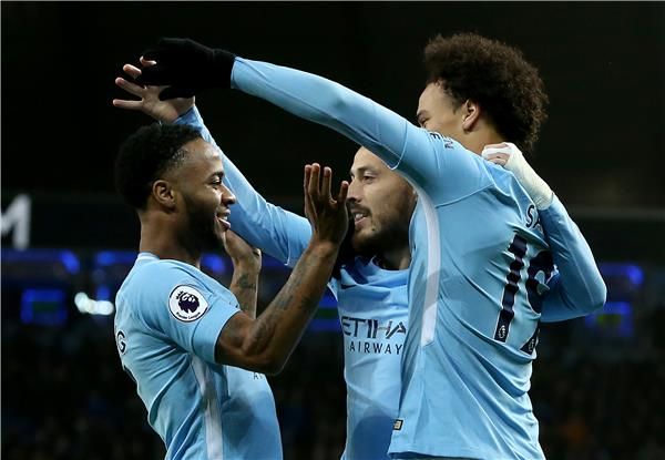 رحيم سترلينج مع مانشستر سيتي 