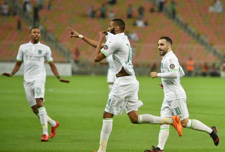 فرحة لاعبي الأهلي