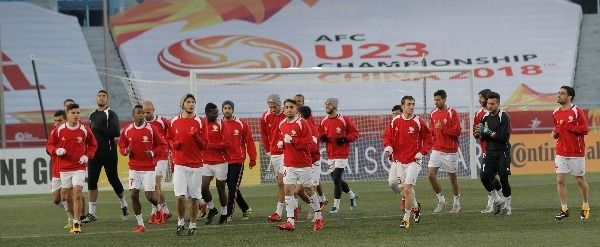 جانب من استعدادات الأولمبي الفلسطيني