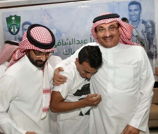 عبد الشافي أثناء تكريمه