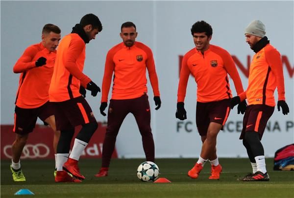 من مران سابق لبرشلونة