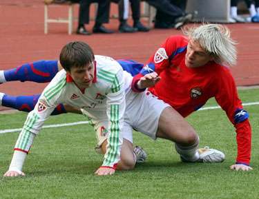 جانب من آخر لقاء جمع سسكا موسكو ولوكوموتيف موسكو