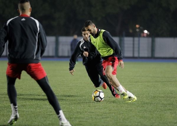 جانب من تدريبات الأولمبي الفلسطيني