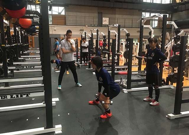 من تمارين لاعبات منتخب اليابان