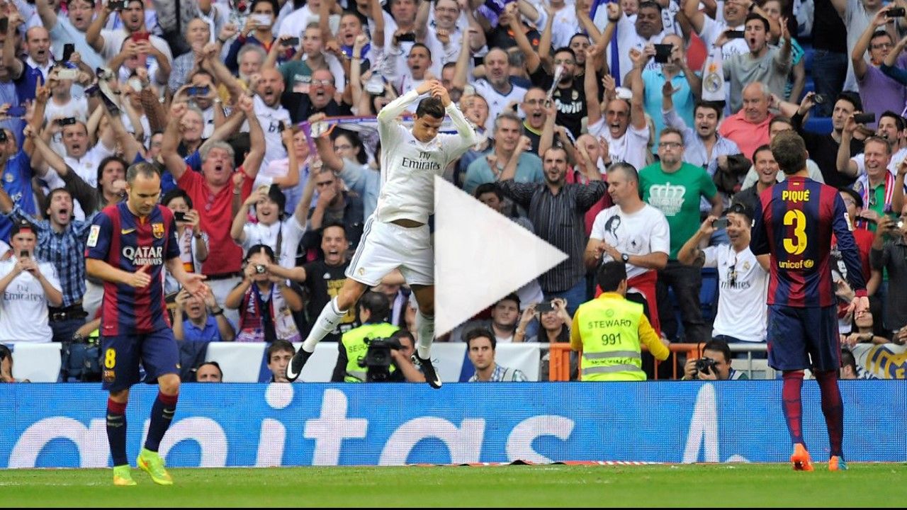 كريستيانو رونالدو أمام برشلونة