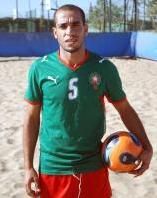 السليماني رفقة منتخب الكرة الشاطئية
