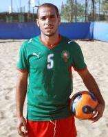 السليماني رفقة منتخب الكرة الشاطئية