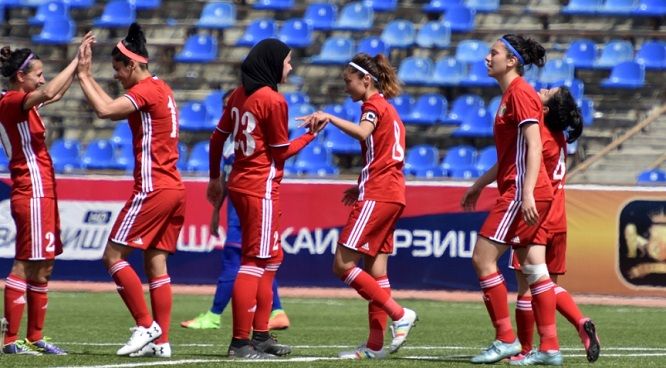 لاعبات منتخب الأردن للسيدات